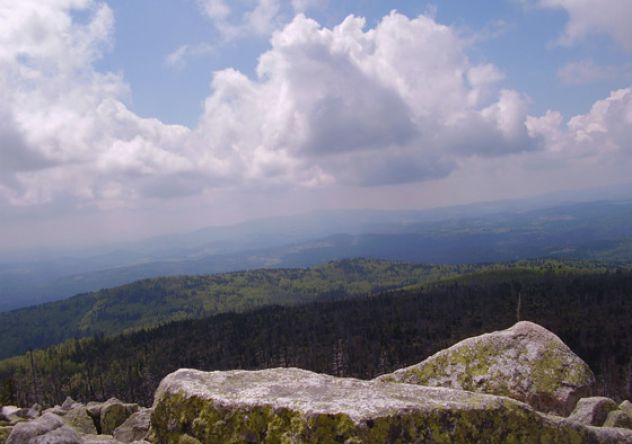 Blick vom Gipfel des Lusen