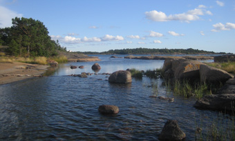 Ein typischer Ausblick während der Paddeltour durch die Aland-Inseln