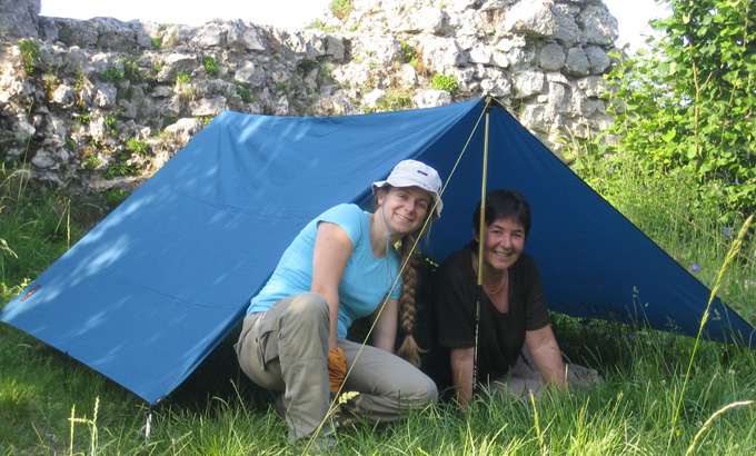 Biwakieren mit Tarps