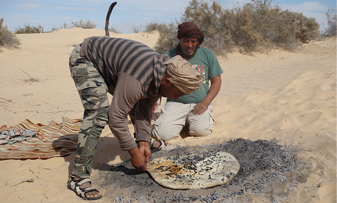 Fladenbrote aus der Glut