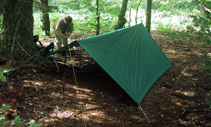 Übernachten mit Tarp